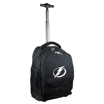 Denco NHL Tampa Bay Lightning 19 in. Black Wheeled Premium Backpack