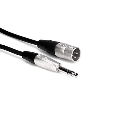 Hosa HSX-020 REAN 1/4" TRS to XLR3M Pro Balanced Interconnect Cable, 20 Feet