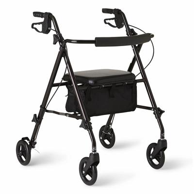 Medline Ultra Lightweight Rollator, Black