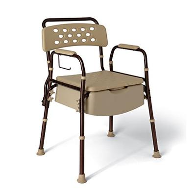 Medline Elements Bedside Commode, Infused with Microban Antimicrobial Protection