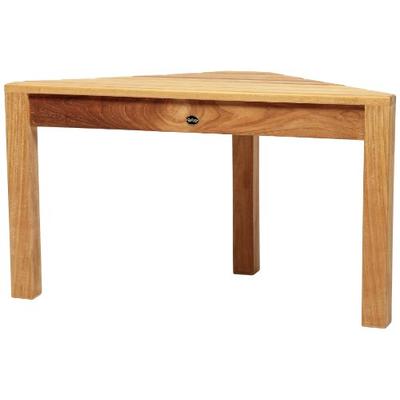 Arb Teak & Specialties Coach Teak Corner Shower Bench, 31.5 Inch