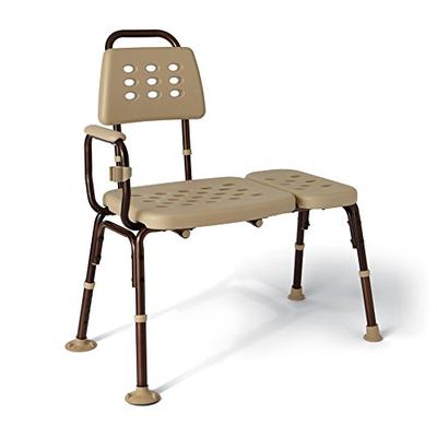 Medline Elements with Microban Medical Transfer Bench for Home Use with Antimicrobial Protection for