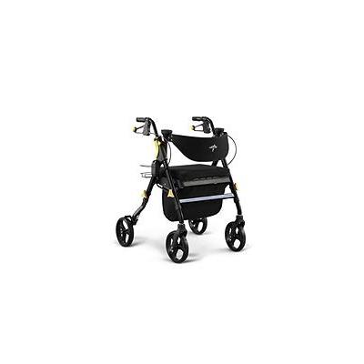 Medline Empower Rollator Walker with 8" Wheels, Black