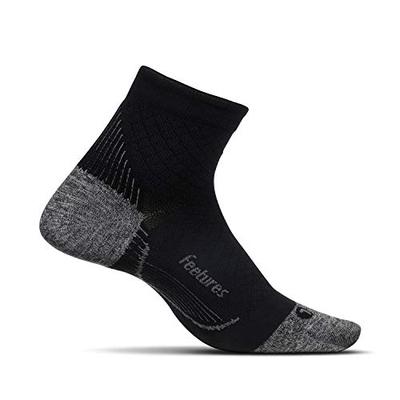 Feetures - Plantar Fasciitis Relief Ultra Light Cushion Sock - Quarter - Arch Support for Men and Wo