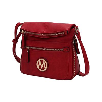 MKF Collection by Mia K. Farrow Women's Handbags Red - Red Luciana Expandable Crossbody Bag
