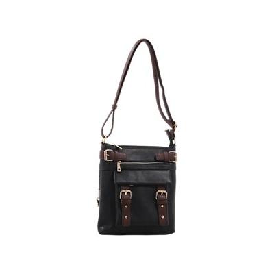 Emperia Hannah Concealed Carry Lock and Key Crossbody Bag - Black