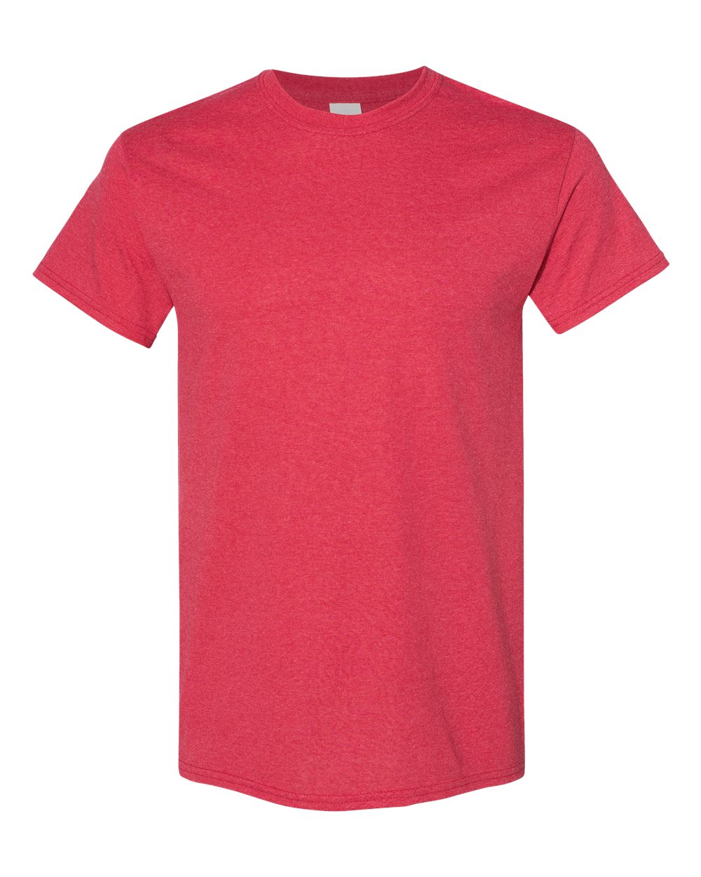 Gildan G500 Adult Heavy Cotton T-Shirt in Heather Red size 5XL 5000, G5000