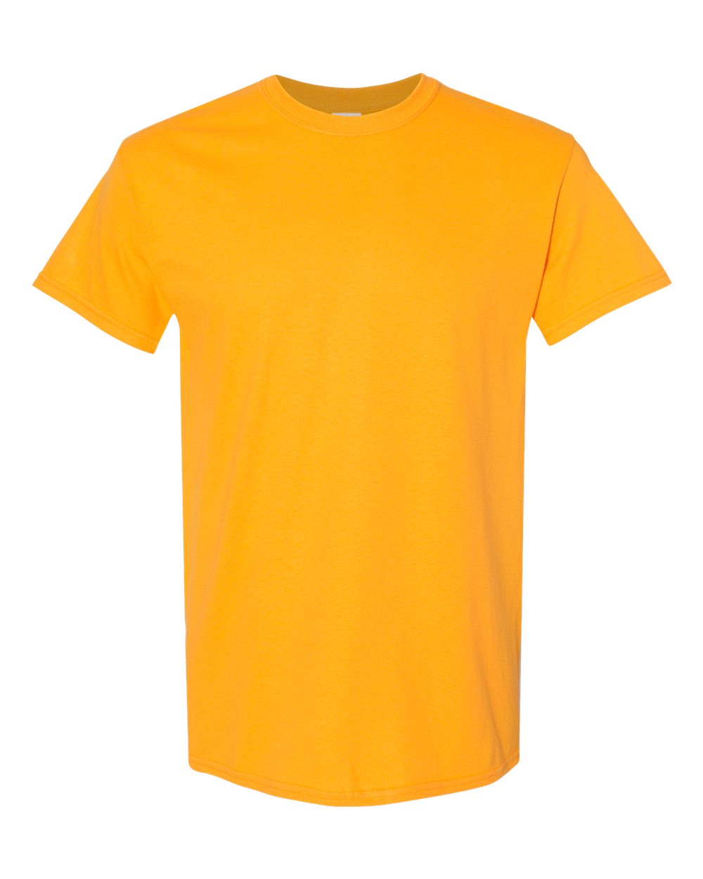 Gildan G500 Adult Heavy Cotton T-Shirt in Gold size 5XL 5000, G5000