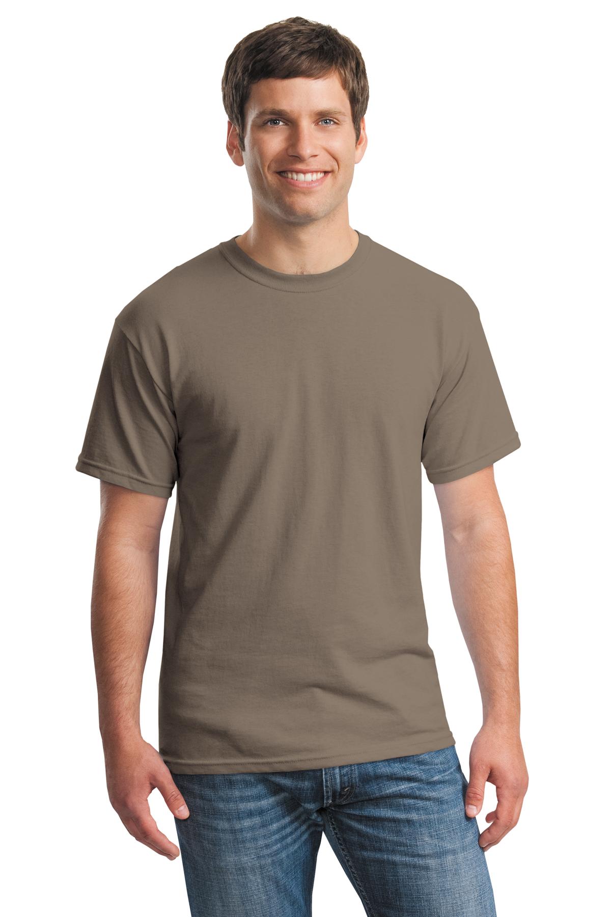 Gildan G500 Adult Heavy Cotton T-Shirt in Brown Savana size Medium 5000, G5000