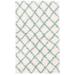 White 36 x 1.57 in Area Rug - Ebern Designs Skyleen Geometric Ivory/Seafoam Area Rug, Polypropylene | 36 W x 1.57 D in | Wayfair