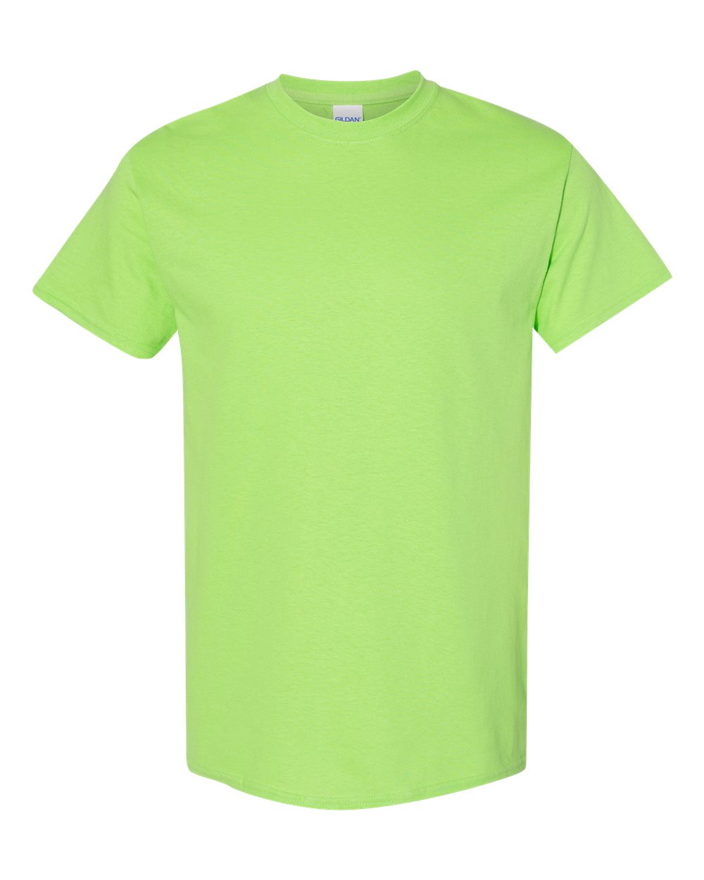 Gildan G500 Adult Heavy Cotton T-Shirt in Lime size XL 5000, G5000