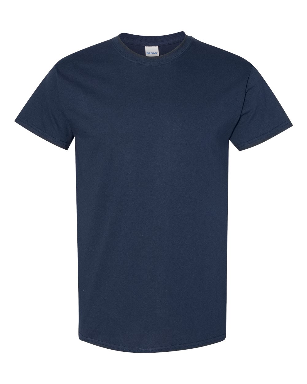 Gildan G500 Adult Heavy Cotton T-Shirt in Navy Blue size Large 5000, G5000