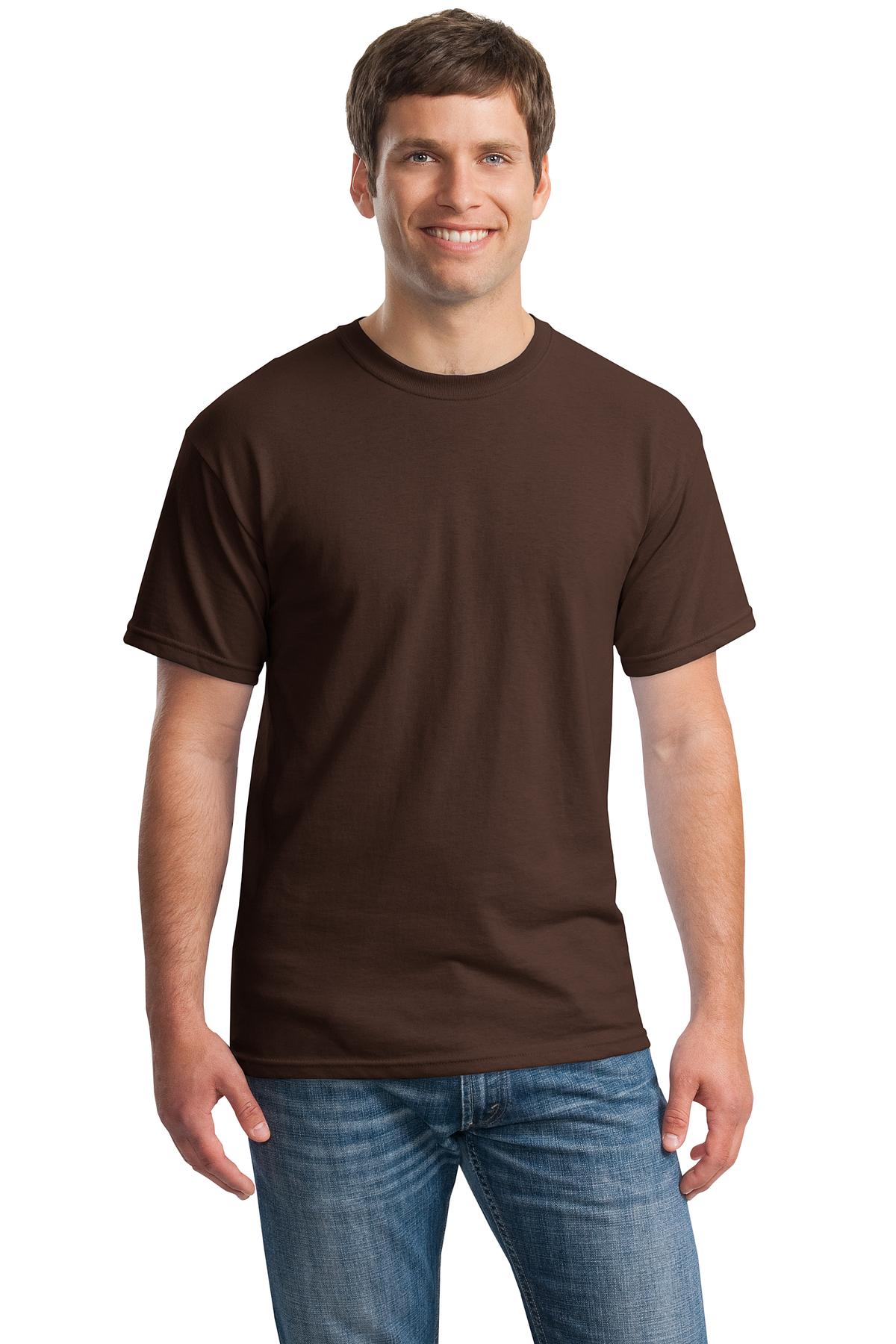 Gildan G500 Adult Heavy Cotton T-Shirt in Dark Chocolate size Large 5000, G5000