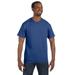 Jerzees 29M Adult 5.6 oz. DRI-POWER ACTIVE T-Shirt in Vintage Heather Blue size Large | Cotton/Polyester Blend 29MT, 29MR, 29MTXR