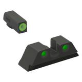 Meprolight Highly Visible Day/Night Self-illuminated Sight Fixed Set Smith&Wesson M&P Shield Front Green Rear Green Green Notch 0417703111