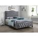 Wildon Home® Huguetta Upholstered Standard Bed Upholstered in Gray | 53.8 H x 78.8 W x 86.4 D in | Wayfair D25D2E07B4E3439C9EE4C69D164161E3