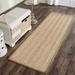 Green/White 30 x 0.5 in Area Rug - Andover Mills™ Jeremy Bamboo Slat/Seagrass Natural/Olive Area Rug Bamboo Slat & Seagrass | Wayfair