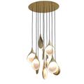 Oggetti Luce Oggetti Stillabunt 25 Inch Chandelier - 43-ST7510/GLD