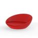 Vondom Ulm - Resin Daybed - Basic Plastic in Red/Gray/Blue | 39 H x 83 W x 78 D in | Outdoor Furniture | Wayfair 54139-RED