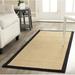 White 36 x 0.5 in Area Rug - Andover Mills™ Jeremy Jute Maize/Black Area Rug Jute & Sisal | 36 W x 0.5 D in | Wayfair BCHH7812 41954375