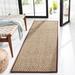 Brown 30 x 0.25 in Area Rug - George Oliver Debroh Bamboo Slat/Seagrass Natural/Dark Area Rug Bamboo Slat & Seagrass | 30 W x 0.25 D in | Wayfair