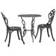 vidaXL 3 Piece Bistro Set Cast Aluminium