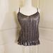 Anthropologie Tops | Anthropologie Nwt Amelie Beaded Cami Size - 14 | Color: Gray/Silver | Size: 14