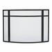 Latitude Run® Alasdhair 3 Panel Iron Fireplace Screen Iron in Gray | 31 H x 48 W in | Wayfair X800493