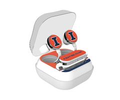 Illinois Fighting Illini Stripe Design Wireless Earbuds