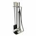 Red Barrel Studio® Haseeb 5 Piece Iron Fireplace Tool Set Iron in Gray | 32.5 H in | Wayfair WR-44NB