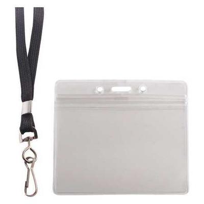 ADVANTUS AVT91132 Badge Holder,Lanyard,Horizontal,PK20