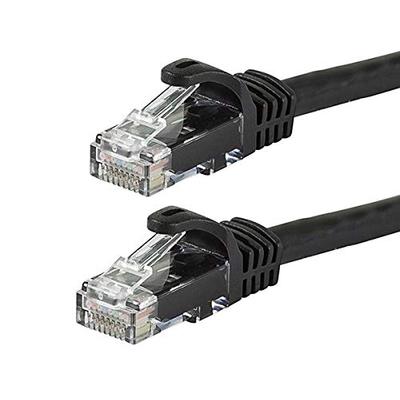 Monoprice Flexboot Cat6 Ethernet Patch Cable - Network Internet Cord - RJ45, Stranded, 550Mhz, UTP,