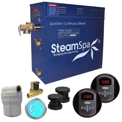 SteamSpa Royal 10.5kW QuickStart Steam Bath Generator Package with Built-In Auto Drain in Oil Rubbed
