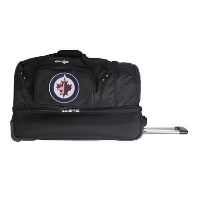 Winnipeg Jets 27-Inch Wheeled Drop-Bottom Duffle Bag, Black, ROLNG DUFF