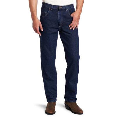 Wrangler Men's Tall Rugged Wear Relaxed Fit Jean, Buckle Blue, 46x38