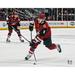 Clayton Keller Arizona Coyotes Unsigned Red Jersey Shooting Photograph