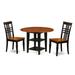 Charlton Home® Tyshawn Drop Leaf Solid Wood Rubberwood Dining Set Wood in Black | Wayfair E2F70F627D9B4EEB8FA197E64F0A0B36