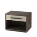 Theodore Alexander TA Studio Lowan Single Drawer 17" Nightstand Wood/Upholstered in Brown | 17.75 H x 23.5 W x 16.5 D in | Wayfair TAS50015.C076