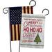 Breeze Decor 2 Piece Christmas Wishes Words Impressions Decorative 2-Sided Polyester 19" x 13" Garden Flag Set in Gray | 18.5 H x 13 W in | Wayfair