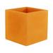 Vondom Cubo Resin Pot Planter Resin/Plastic in Orange | 11.75 H x 11.75 W x 11.75 D in | Wayfair 41330-ORANGE