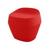 Vondom Noma Plastic Decorative Stool Plastic in Red | 21.25 H x 20.5 W x 23.25 D in | Wayfair 45059A-RED