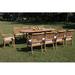 Rosecliff Heights Maskell 5 Piece Teak Outdoor Dining Set Wood/Teak in Brown/White | 31 H x 82 W x 40 D in | Wayfair