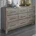 Foundry Select Ramee 9 Drawer Double Dresser Wood in Brown/Gray/Green | 37 H x 67 W x 18 D in | Wayfair D4D1C6B7E37142948DAEF5EF4488369B