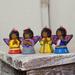 The Holiday Aisle® 4 Piece Unique Central American Ceramic Hanging Figurine Ornament Set Wood in Blue/Brown/Indigo | Wayfair 176555
