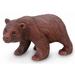 Millwood Pines Schrum Curious Brown Bear Wood Sculpture Wood in Brown/Gray | 5.5 H x 10.25 W x 4.3 D in | Wayfair 193908