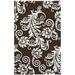 Blue 60 x 0.63 in Area Rug - Winston Porter Llenifer Floral Handmade Tufted Wool Brown/Area Rug Wool | 60 W x 0.63 D in | Wayfair