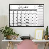 Symple Stuff Scroll Dry Erase Calendar & Organizer Decal Vinyl in Black/Gray | 25.25 H x 39.5 W in | Wayfair C916663883F8403EB29F634DFD6C8001