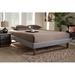 Foundry Select Hinkle Upholstered Platform Bed Polyester in Gray | 14.9 H x 79.5 W x 82.5 D in | Wayfair AA7178308B9A4F33B4314C9837DD3327