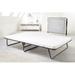 Jay-Be Saver 15.4" Steel Folding Bed Metal in White | 15.4 H x 73 W x 48 D in | Wayfair 101202