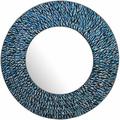 Brayden Studio® Ulrike Venetian Wall Mirror Wood/Glass in Green/Blue/Black | 24 H x 24 W x 0.6 D in | Wayfair 54975E23453A44D3B3A6EF426D03AAB9